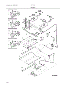 05 - Burner parts for Frigidaire Range FGFB79GCE from AppliancePartsPros.com