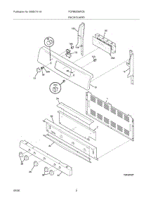 03 - Backguard parts for Frigidaire Range FGFBMZ96FCB from AppliancePartsPros.com