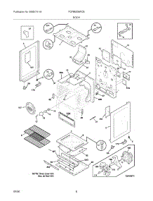 07 - Body parts for Frigidaire Range FGFBMZ96FCB from AppliancePartsPros.com