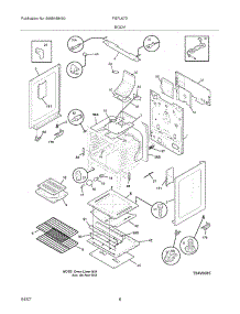 07 - Body parts for Frigidaire Range FGFL67DBJ from AppliancePartsPros.com