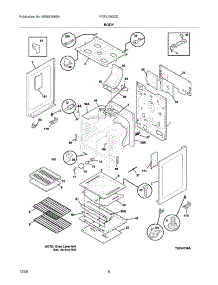 07 - Body parts for Frigidaire Range FGFL79GCD from AppliancePartsPros.com