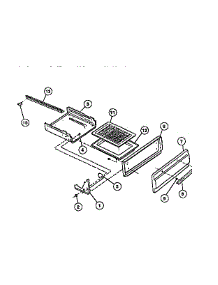 04 - Drawer parts for Frigidaire Range G32BNL1 from AppliancePartsPros.com