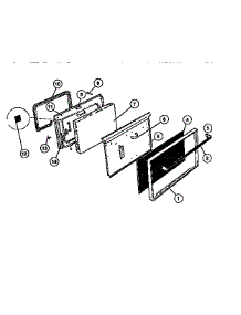 05 - Door parts for Frigidaire Range G32BNL1 from AppliancePartsPros.com