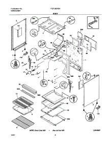 07 - Body parts for Frigidaire Range FGFL66ASA from AppliancePartsPros.com