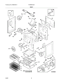07 - Body parts for Frigidaire Range FGFBZ90GCH from AppliancePartsPros.com