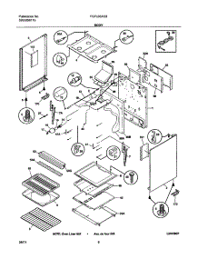 07 - Body parts for Frigidaire Range FGFL66ASB from AppliancePartsPros.com