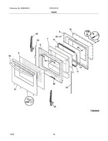 11 - Door parts for Frigidaire Range FGFL67HCC from AppliancePartsPros.com