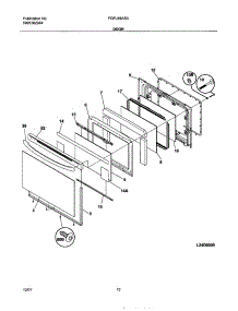 11 - Door parts for Frigidaire Range FGFL66ASA from AppliancePartsPros.com