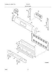 03 - Backguard parts for Frigidaire Range FGFL67DSL from AppliancePartsPros.com