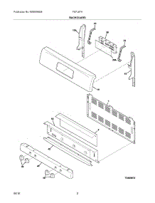 03 - Backguard parts for Frigidaire Range FGFL67HBJ from AppliancePartsPros.com