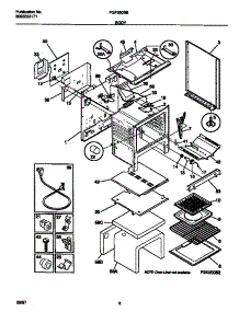 04 - Body parts for Frigidaire Range FGF350BBWE from AppliancePartsPros.com