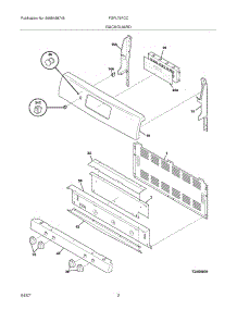 03 - Backguard parts for Frigidaire Range FGFL79FCC from AppliancePartsPros.com