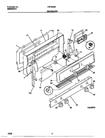 02 - Backguard parts for Frigidaire Range FGF352SBDE from AppliancePartsPros.com