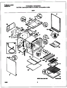 04 - Body parts for Frigidaire Range FGF354BGDC from AppliancePartsPros.com
