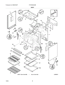 07 - Body parts for Frigidaire Range FGF350MXASB from AppliancePartsPros.com