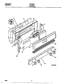 02 - Backguard parts for Frigidaire Range FGF353BAWF from AppliancePartsPros.com