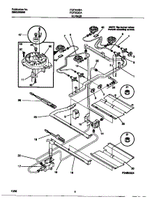 03 - Burner parts for Frigidaire Range FGF353BAWF from AppliancePartsPros.com