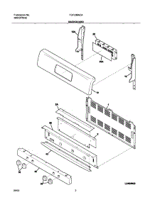 03 - Backguard parts for Frigidaire Range FGFL88ACA from AppliancePartsPros.com