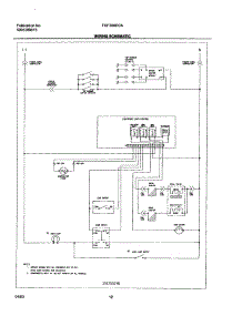 12 - Wiring Schematic parts for Frigidaire Range FGF366CCA from AppliancePartsPros.com