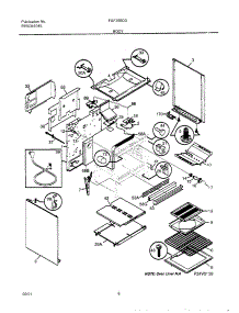 07 - Body parts for Frigidaire Range FGF355CGBE from AppliancePartsPros.com