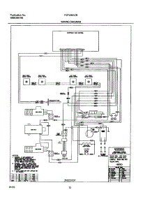 12 - Wiring Diagram parts for Frigidaire Range FGFL88ACB from AppliancePartsPros.com