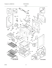 07 - Body parts for Frigidaire Range FGGF3032KBH from AppliancePartsPros.com