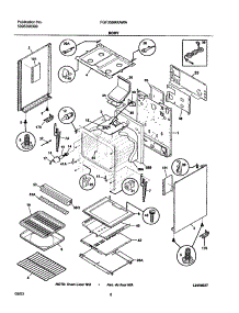07 - Body parts for Frigidaire Range FGF356MXAWA from AppliancePartsPros.com