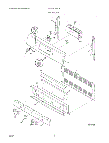 03 - Backguard parts for Frigidaire Range FGFLMC55ECA from AppliancePartsPros.com