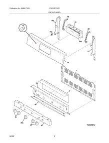 03 - Backguard parts for Frigidaire Range FGFLZ87GCE from AppliancePartsPros.com