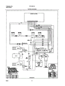 12 - Wiring Diagram parts for Frigidaire Range FGFL88ACA from AppliancePartsPros.com