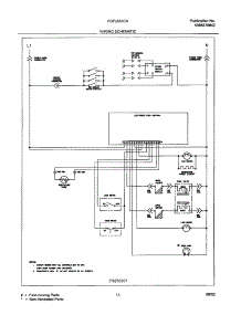 13 - Wiring Schematic parts for Frigidaire Range FGFL88ACA from AppliancePartsPros.com