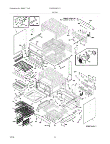 07 - Body parts for Frigidaire Range FGGF304DLF1 from AppliancePartsPros.com