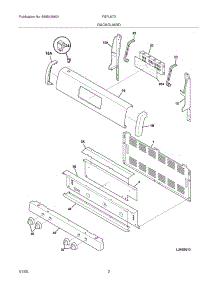 03 - Backguard parts for Frigidaire Range FGFL67DSB from AppliancePartsPros.com