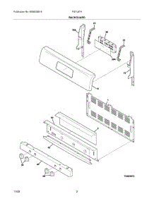 03 - Backguard parts for Frigidaire Range FGFL67HBC from AppliancePartsPros.com