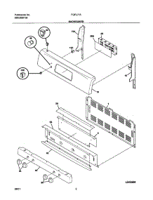 03 - Backguard parts for Frigidaire Range FGFL77ABC from AppliancePartsPros.com