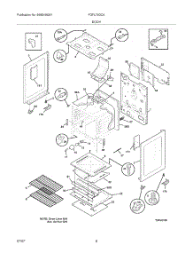 07 - Body parts for Frigidaire Range FGFL79GCA from AppliancePartsPros.com