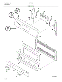 03 - Backguard parts for Frigidaire Range FGFL77ABF from AppliancePartsPros.com