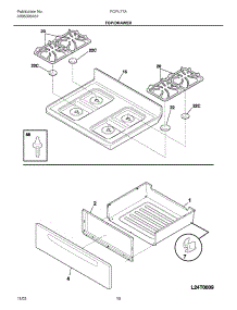 09 - Top / Drawer parts for Frigidaire Range FGFL77ABF from AppliancePartsPros.com