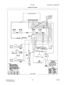 15 - Wiring Diagram parts for Frigidaire Range FGFL87DQF from AppliancePartsPros.com