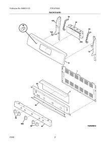 03 - Backguard parts for Frigidaire Range FGFL87GSG from AppliancePartsPros.com