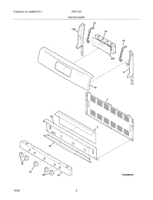03 - Backguard parts for Frigidaire Range FGFL79GSC from AppliancePartsPros.com