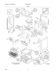 07 - Body parts for Frigidaire Range FGFLMC55GCF from AppliancePartsPros.com