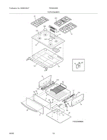 09 - Top / Drawer parts for Frigidaire Range FGGS3065KBA from AppliancePartsPros.com