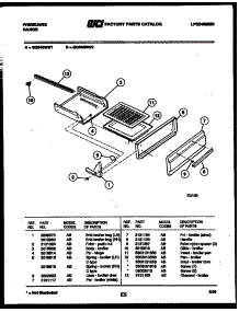 04 - Broiler Drawer Parts parts for Frigidaire Range GG34BNW1 from AppliancePartsPros.com