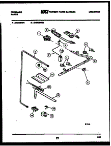 06 - Burner, Manifold And Gas Control parts for Frigidaire Range GG34BNW1 from AppliancePartsPros.com