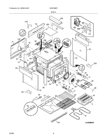 05 - Body parts for Frigidaire Range GLED388DSB from AppliancePartsPros.com