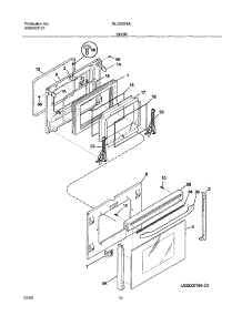 11 - Door parts for Frigidaire Range GLCS376ASB from AppliancePartsPros.com