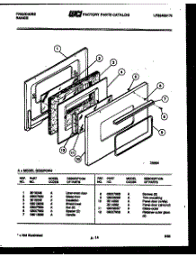 04 - Door Parts parts for Frigidaire Range GG32PCW4 from AppliancePartsPros.com