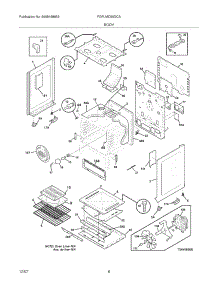 07 - Body parts for Frigidaire Range FGFLMC55GCA from AppliancePartsPros.com