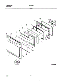 09 - Door parts for Frigidaire Range GLEF378ASD from AppliancePartsPros.com
